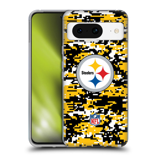 NFL Pittsburgh Steelers Graphics Digital Camouflage Soft Gel Case for Google Pixel 8