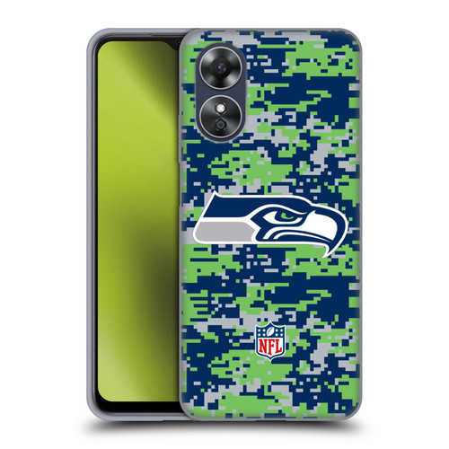 NFL Seattle Seahawks Graphics Digital Camouflage Soft Gel Case for OPPO A17