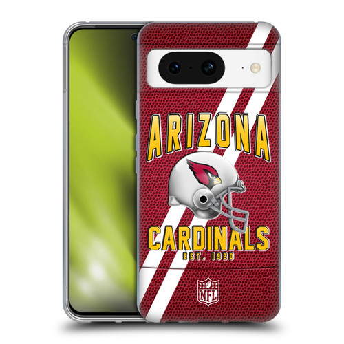 NFL Arizona Cardinals Logo Art Football Stripes Soft Gel Case for Google Pixel 8