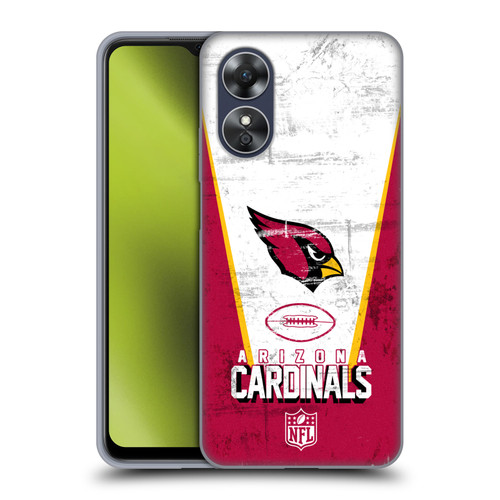 NFL Arizona Cardinals Logo Art Banner Soft Gel Case for OPPO A17