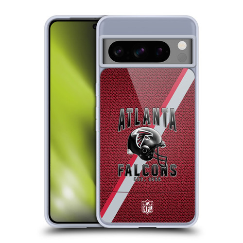 NFL Atlanta Falcons Logo Art Football Stripes Soft Gel Case for Google Pixel 8 Pro