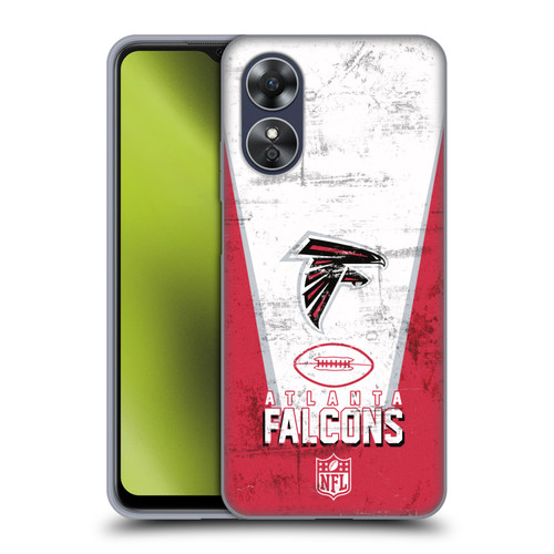 NFL Atlanta Falcons Logo Art Banner Soft Gel Case for OPPO A17