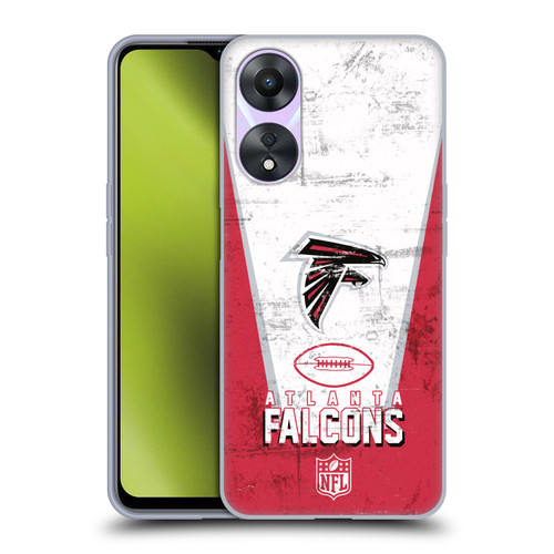 NFL Atlanta Falcons Logo Art Banner Soft Gel Case for OPPO A78 5G