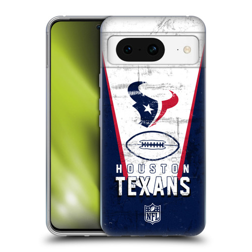 NFL Houston Texans Logo Art Banner Soft Gel Case for Google Pixel 8