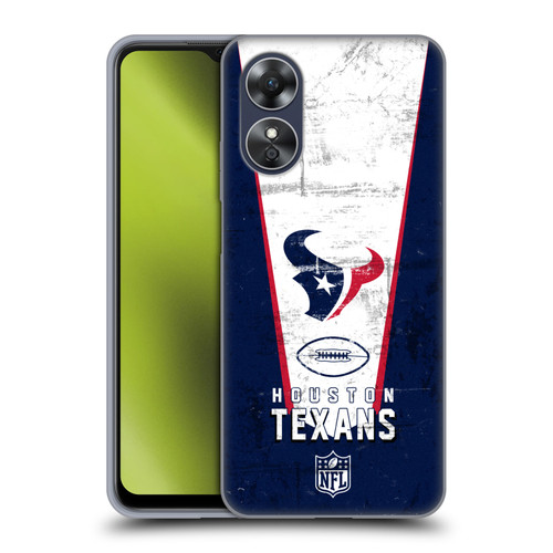 NFL Houston Texans Logo Art Banner Soft Gel Case for OPPO A17