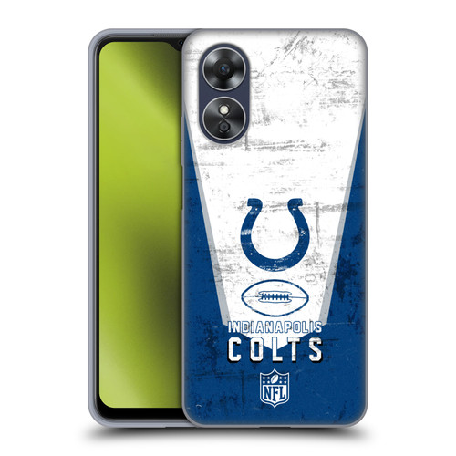 NFL Indianapolis Colts Logo Art Banner Soft Gel Case for OPPO A17
