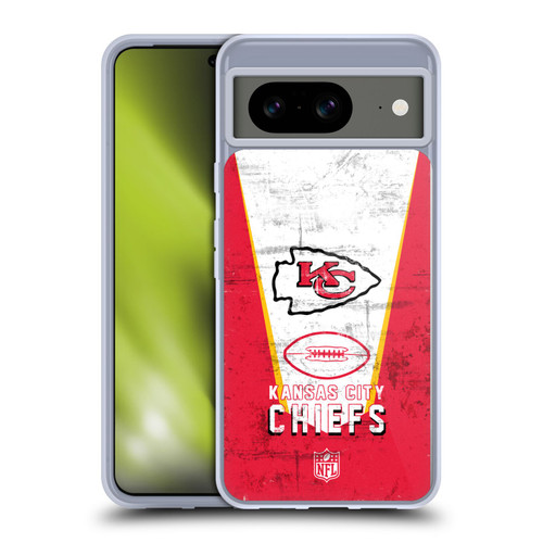 NFL Kansas City Chiefs Logo Art Banner Soft Gel Case for Google Pixel 8