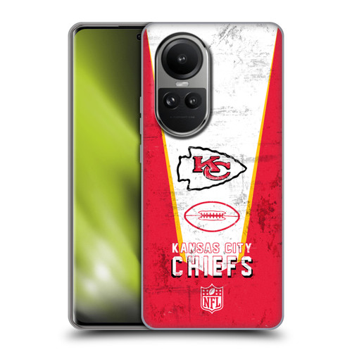 NFL Kansas City Chiefs Logo Art Banner Soft Gel Case for OPPO Reno10 5G / Reno10 Pro 5G