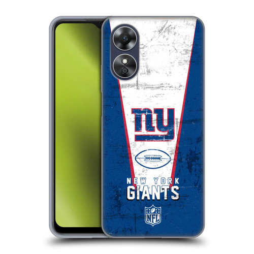 NFL New York Giants Logo Art Banner Soft Gel Case for OPPO A17