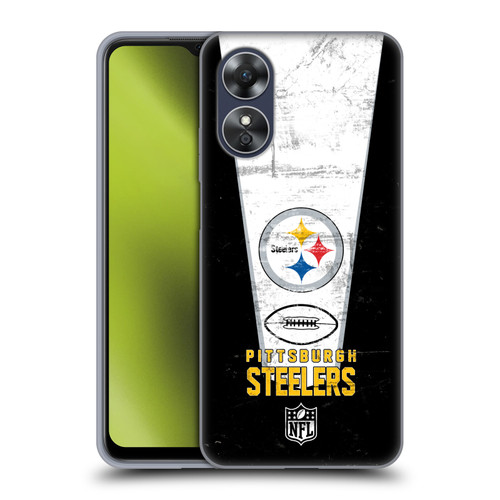 NFL Pittsburgh Steelers Logo Art Banner Soft Gel Case for OPPO A17