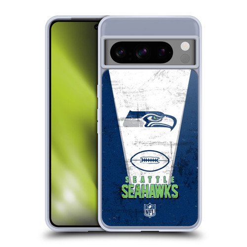 NFL Seattle Seahawks Logo Art Banner Soft Gel Case for Google Pixel 8 Pro