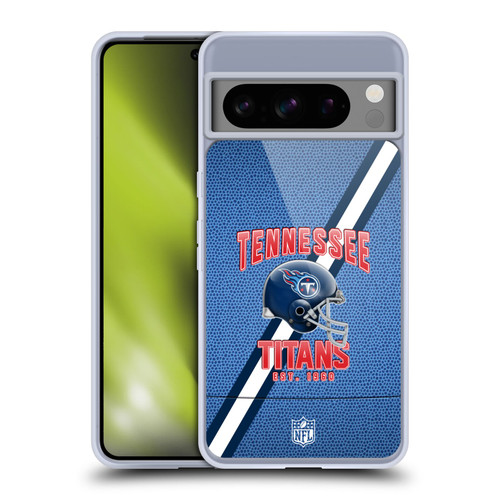 NFL Tennessee Titans Logo Art Football Stripes Soft Gel Case for Google Pixel 8 Pro