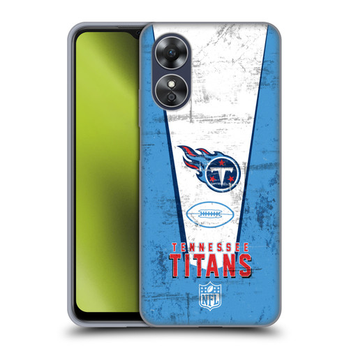 NFL Tennessee Titans Logo Art Banner Soft Gel Case for OPPO A17