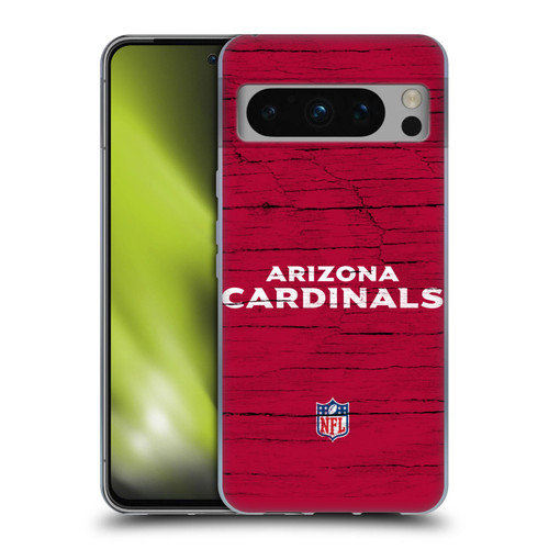 NFL Arizona Cardinals Logo Distressed Look Soft Gel Case for Google Pixel 8 Pro
