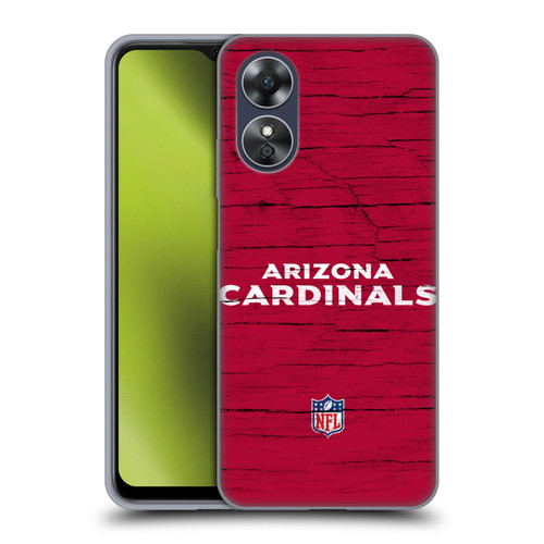 NFL Arizona Cardinals Logo Distressed Look Soft Gel Case for OPPO A17