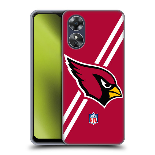 NFL Arizona Cardinals Logo Stripes Soft Gel Case for OPPO A17