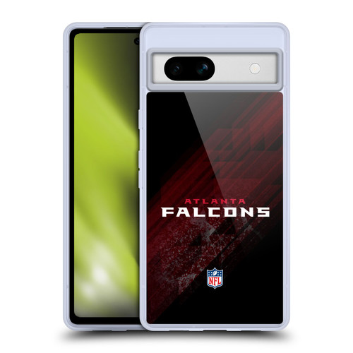 NFL Atlanta Falcons Logo Blur Soft Gel Case for Google Pixel 7a