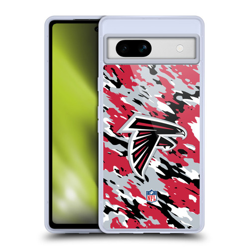 NFL Atlanta Falcons Logo Camou Soft Gel Case for Google Pixel 7a