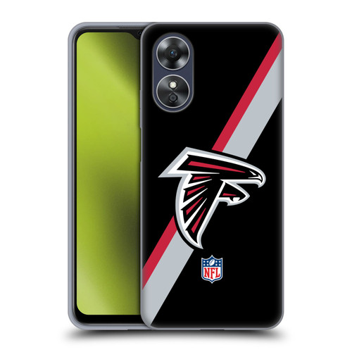 NFL Atlanta Falcons Logo Stripes Soft Gel Case for OPPO A17