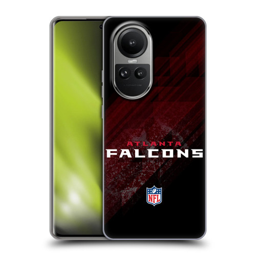 NFL Atlanta Falcons Logo Blur Soft Gel Case for OPPO Reno10 5G / Reno10 Pro 5G