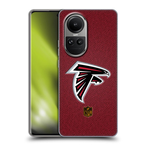 NFL Atlanta Falcons Logo Football Soft Gel Case for OPPO Reno10 5G / Reno10 Pro 5G