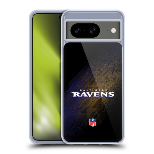 NFL Baltimore Ravens Logo Blur Soft Gel Case for Google Pixel 8