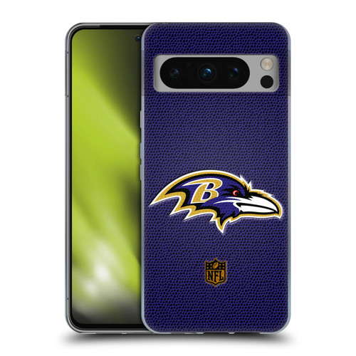 NFL Baltimore Ravens Logo Football Soft Gel Case for Google Pixel 8 Pro