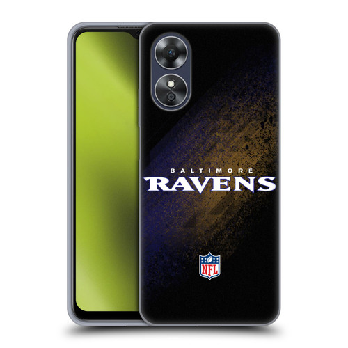 NFL Baltimore Ravens Logo Blur Soft Gel Case for OPPO A17