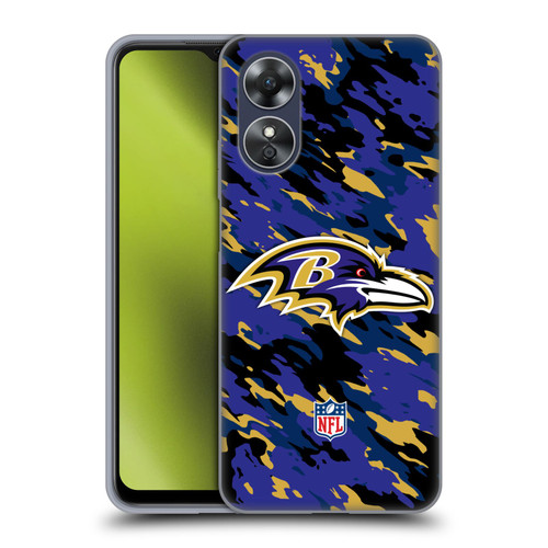 NFL Baltimore Ravens Logo Camou Soft Gel Case for OPPO A17