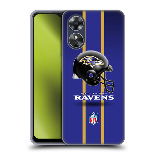 NFL Baltimore Ravens Logo Helmet Soft Gel Case for OPPO A17