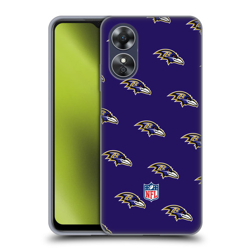 NFL Baltimore Ravens Artwork Patterns Soft Gel Case for OPPO A17