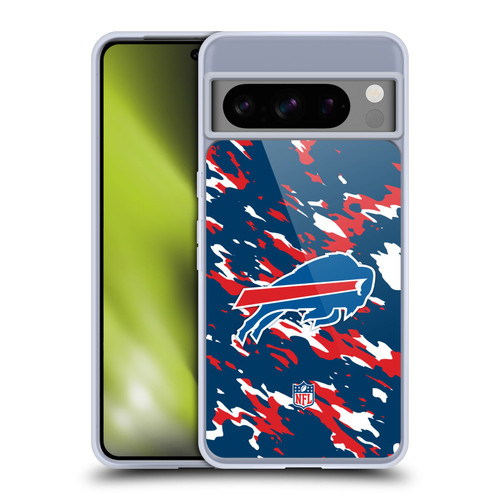NFL Buffalo Bills Logo Camou Soft Gel Case for Google Pixel 8 Pro