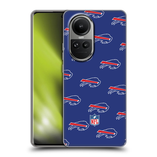 NFL Buffalo Bills Artwork Patterns Soft Gel Case for OPPO Reno10 5G / Reno10 Pro 5G