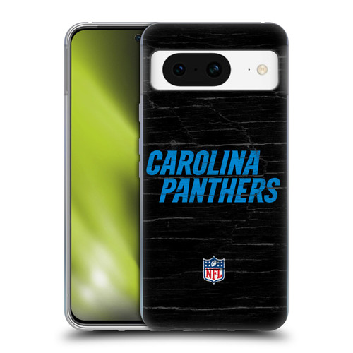 NFL Carolina Panthers Logo Distressed Look Soft Gel Case for Google Pixel 8