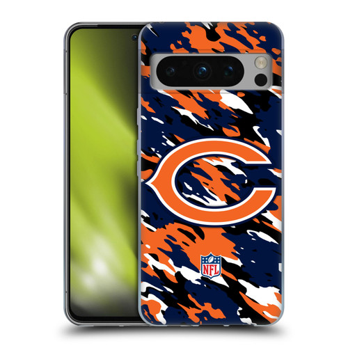 NFL Chicago Bears Logo Camou Soft Gel Case for Google Pixel 8 Pro