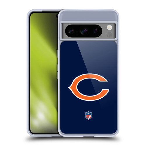 NFL Chicago Bears Logo Plain Soft Gel Case for Google Pixel 8 Pro