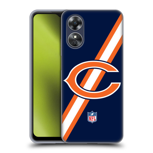 NFL Chicago Bears Logo Stripes Soft Gel Case for OPPO A17