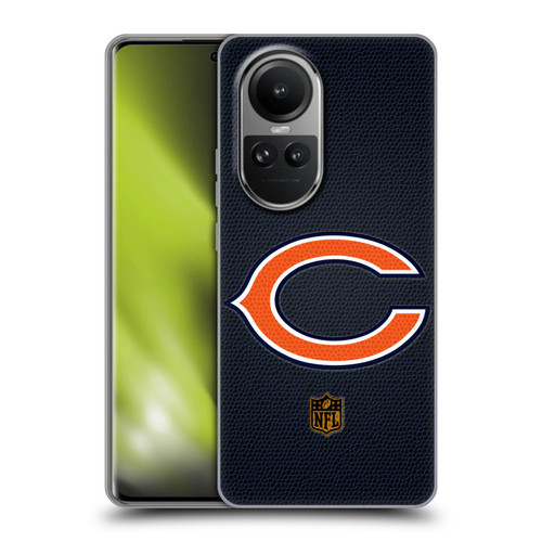 NFL Chicago Bears Logo Football Soft Gel Case for OPPO Reno10 5G / Reno10 Pro 5G