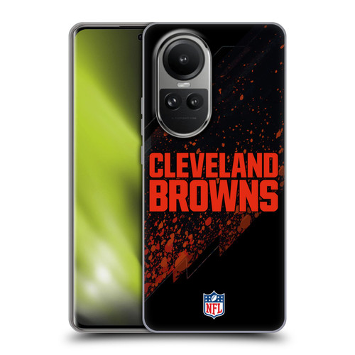 NFL Cleveland Browns Logo Blur Soft Gel Case for OPPO Reno10 5G / Reno10 Pro 5G