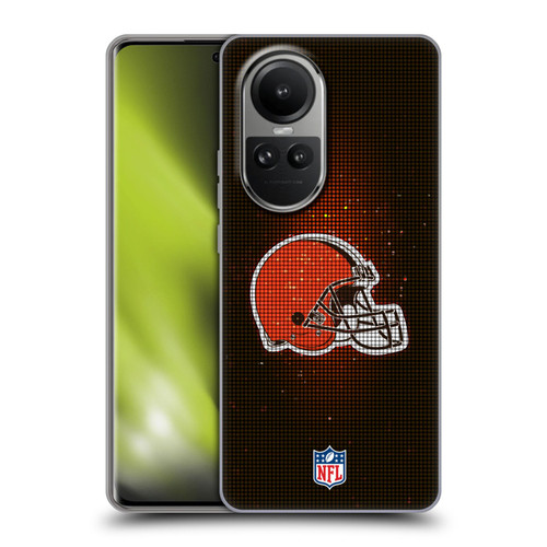 NFL Cleveland Browns Artwork LED Soft Gel Case for OPPO Reno10 5G / Reno10 Pro 5G