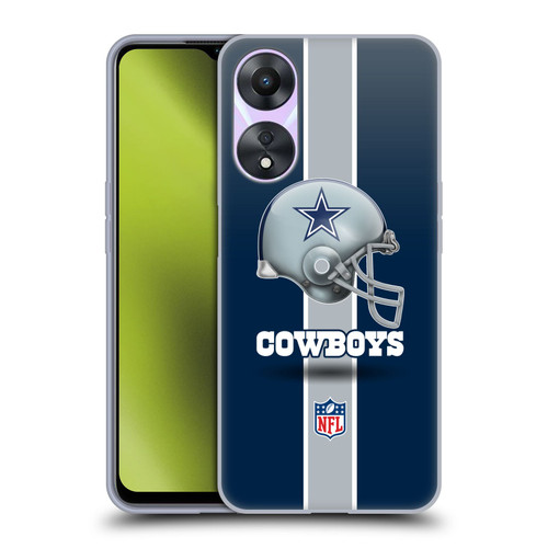 NFL Dallas Cowboys Logo Helmet Soft Gel Case for OPPO A78 5G