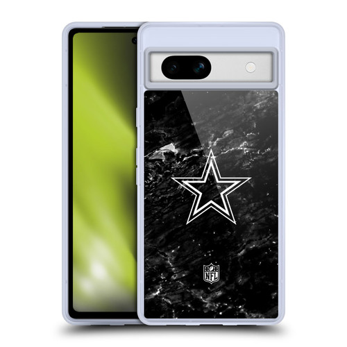 NFL Dallas Cowboys Artwork Marble Soft Gel Case for Google Pixel 7a