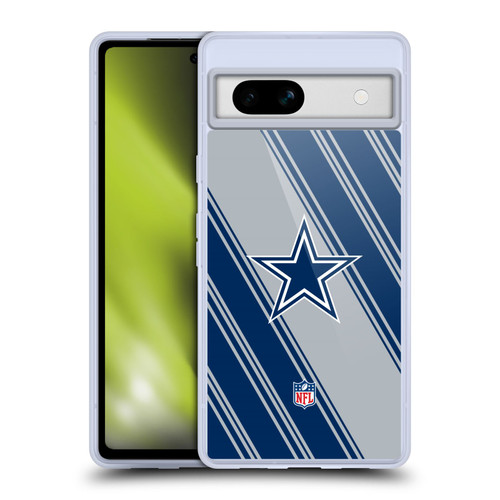NFL Dallas Cowboys Artwork Stripes Soft Gel Case for Google Pixel 7a