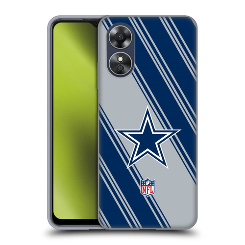 NFL Dallas Cowboys Artwork Stripes Soft Gel Case for OPPO A17