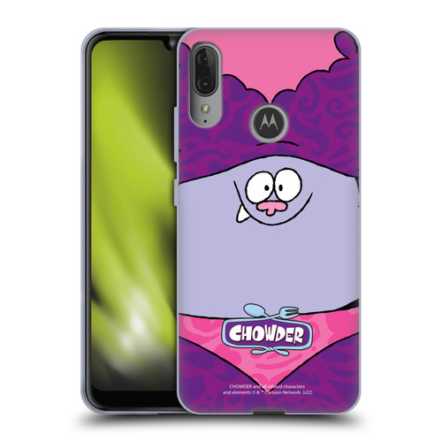 Chowder: Animated Series Graphics Full Face Soft Gel Case for Motorola Moto E6 Plus