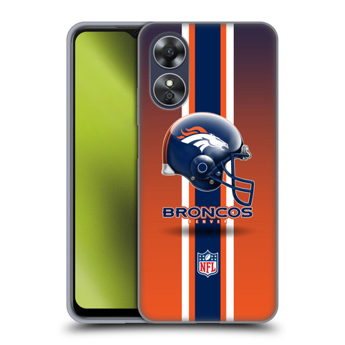 NFL Denver Broncos Logo Helmet Soft Gel Case for OPPO A17