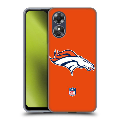 NFL Denver Broncos Logo Plain Soft Gel Case for OPPO A17