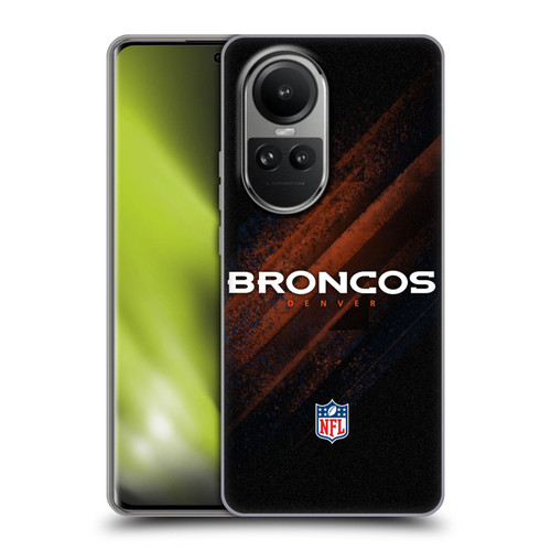 NFL Denver Broncos Logo Blur Soft Gel Case for OPPO Reno10 5G / Reno10 Pro 5G