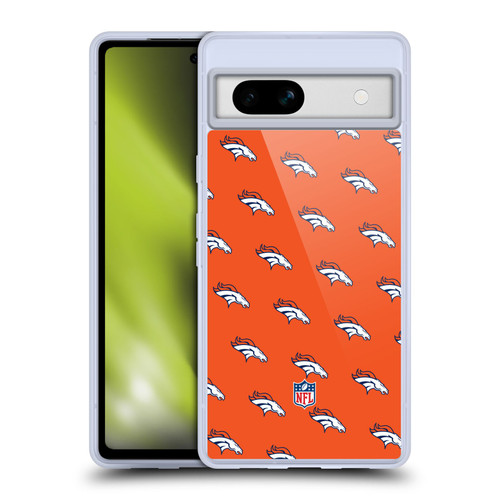 NFL Denver Broncos Artwork Patterns Soft Gel Case for Google Pixel 7a