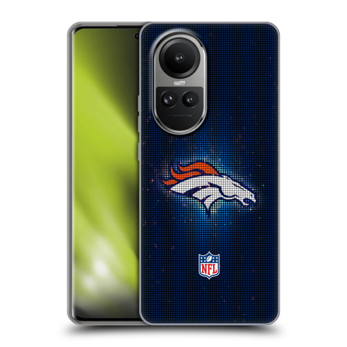 NFL Denver Broncos Artwork LED Soft Gel Case for OPPO Reno10 5G / Reno10 Pro 5G